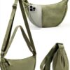 Borsa Mezzaluna Yuson Girl Nylon Tracolla Regolabile Unisex-4