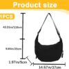 Borsa a tracolla KEQAR poliestere design mezzaluna uso-1