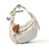 Borsa a spalla TYXHXTF beige donna mezzaluna tasche multiple-5