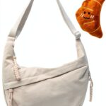 Borsa a spalla TYXHXTF beige donna mezzaluna tasche multiple-0