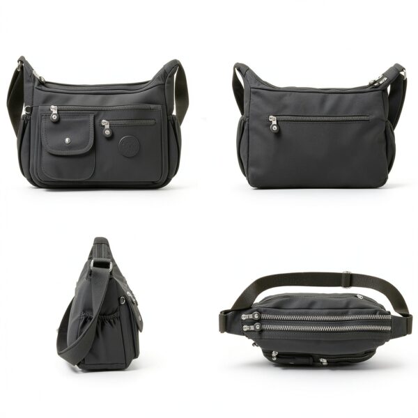 Borsa Tracolla Donna BTNEEU Nylon Leggera 11 Tasche Colori-5