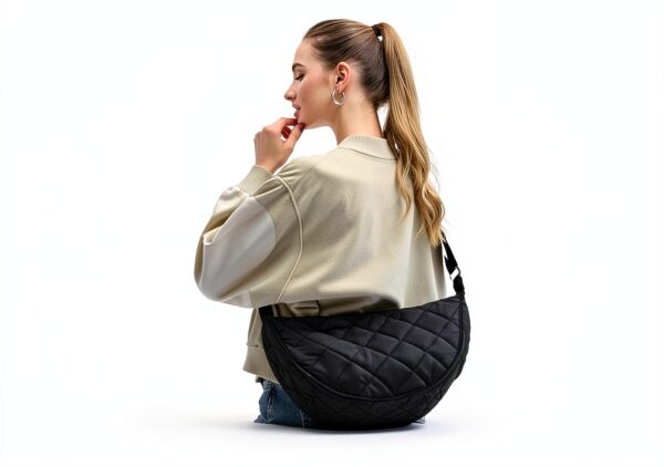 Borsa a spalla donna Micmores nylon impermeabile design-1