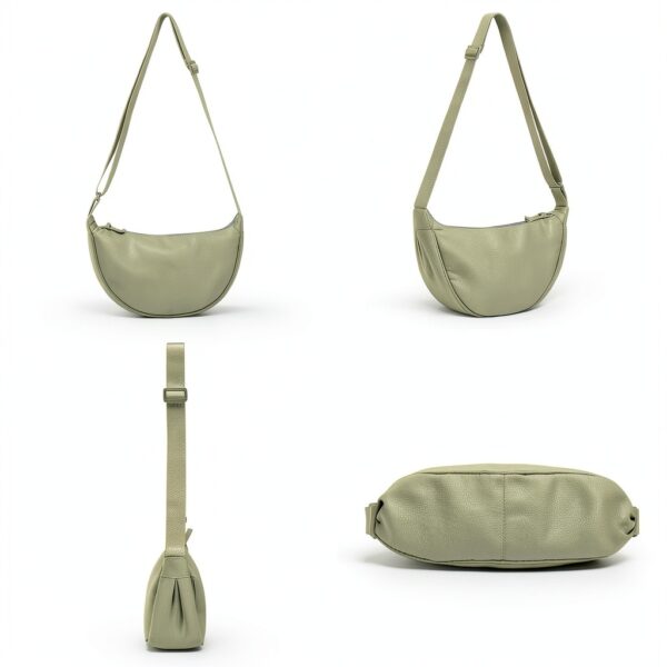 Borsa Mezzaluna Yuson Girl Nylon Tracolla Regolabile Unisex-2