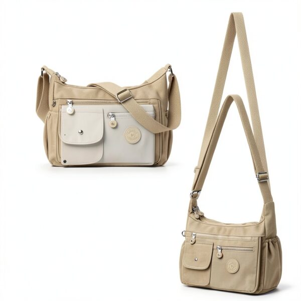 Borsa tracolla donna BTNEEU nylon multi tasche leggera-6