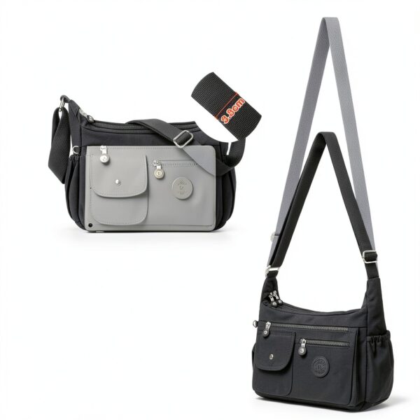 Borsa Tracolla Donna BTNEEU Nylon Leggera 11 Tasche Colori-6