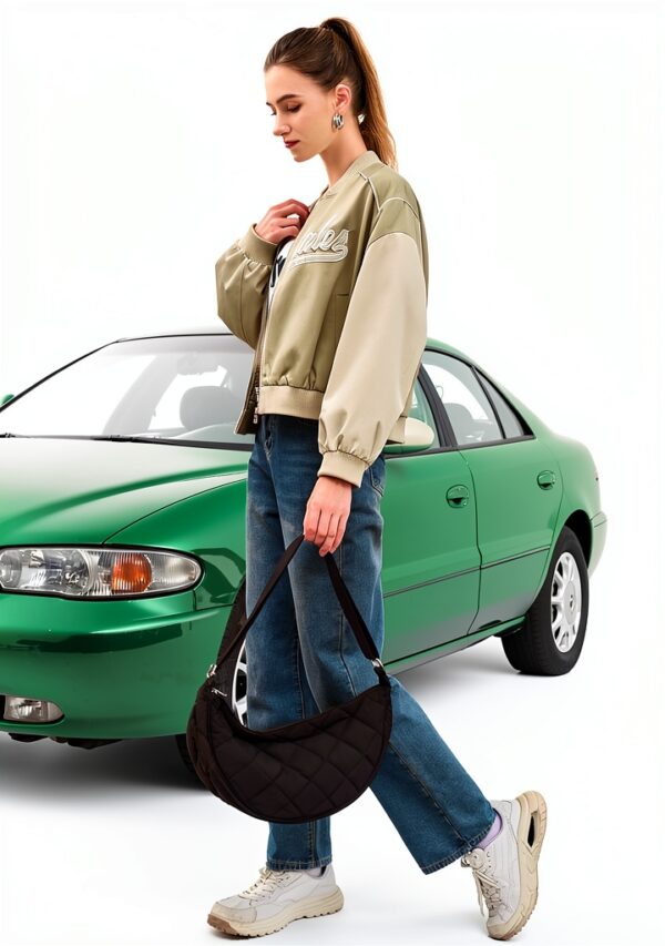 Borsa a spalla donna Micmores nylon impermeabile design-8