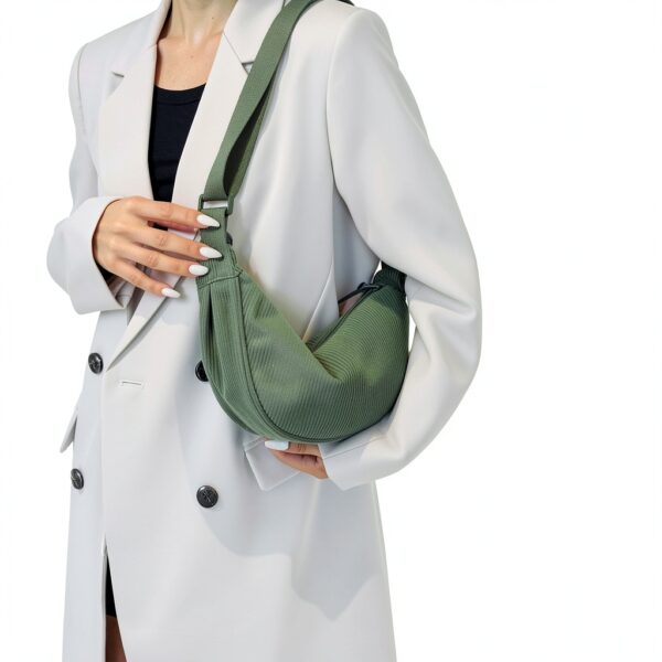 Borsa a spalla donna DKIIL NOIYB tessuto velluto design-1