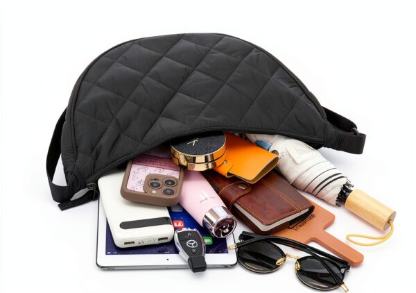 Svpfuo borsa a tracolla donna nylon regolabile capiente-5