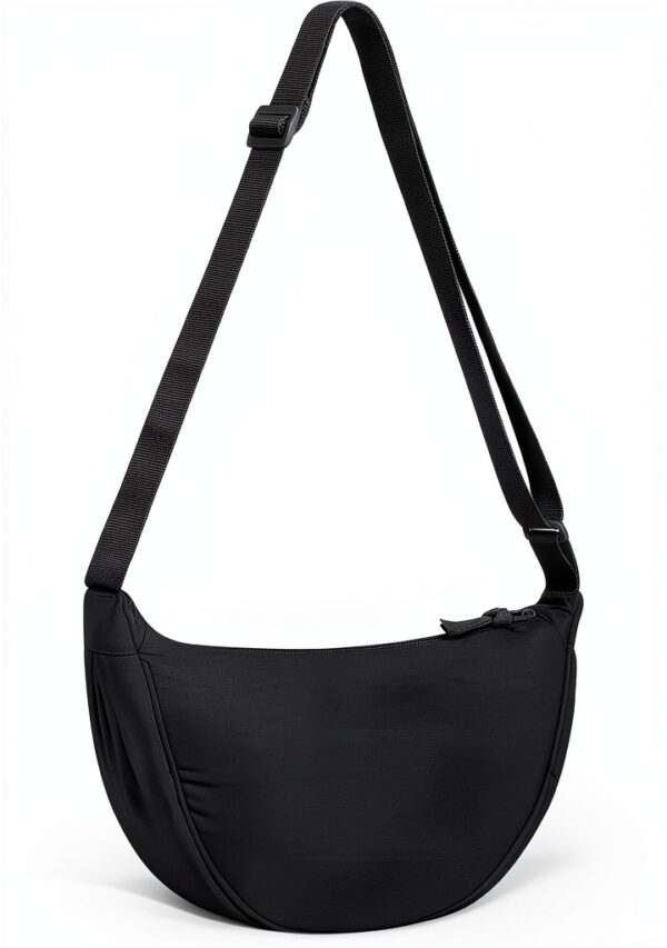 Borsa Mezzaluna Yuson Girl Nylon Donna Tracolla Regolabile-0