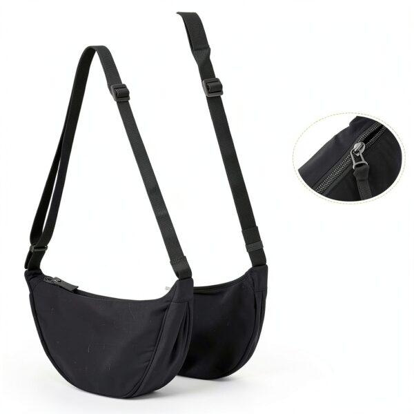 Borsa Mezzaluna Yuson Girl Nylon Donna Tracolla Regolabile-2