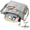 Borsa tracolla donna BTNEEU nylon multi tasche leggera-3