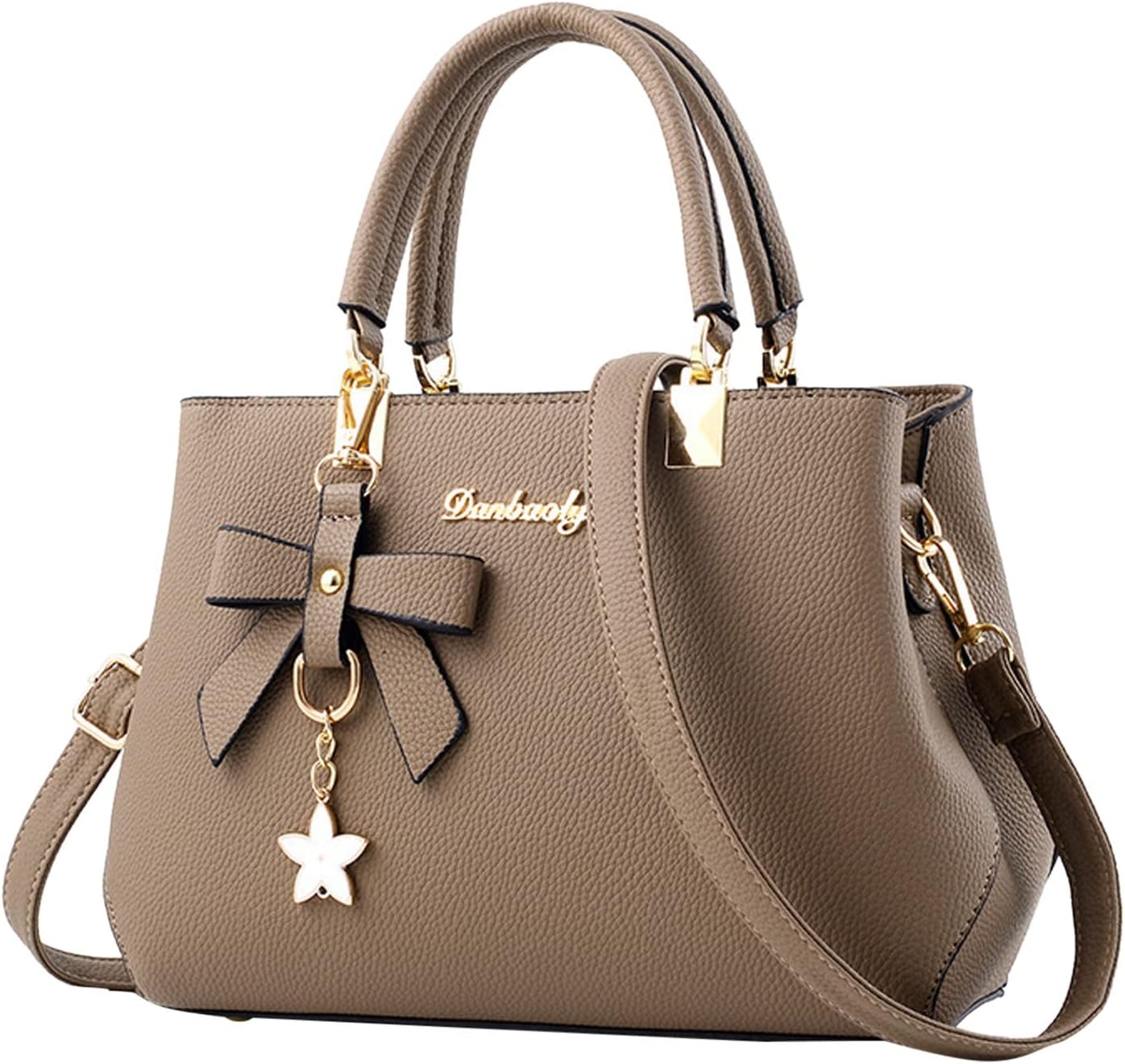 Pavo Monitor Arm installed on a wooden office desk