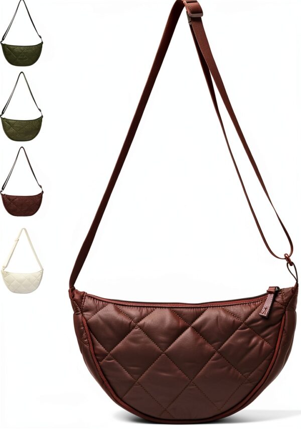 Borsa a mezzaluna GoPaw nylon tracolla regolabile donna-0