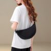 Flycppo borsa a tracolla donna nylon mezzaluna regolabile-1
