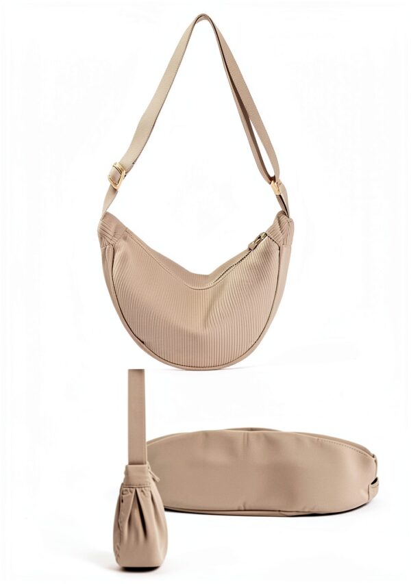 Marsupio MOAZIFI donna impermeabile cotone design mezzaluna-6