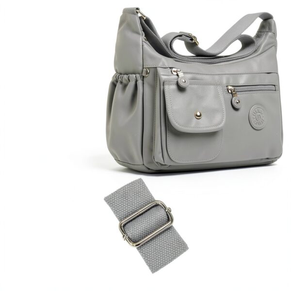 Borsa tracolla donna BTNEEU nylon multi tasche leggera-4