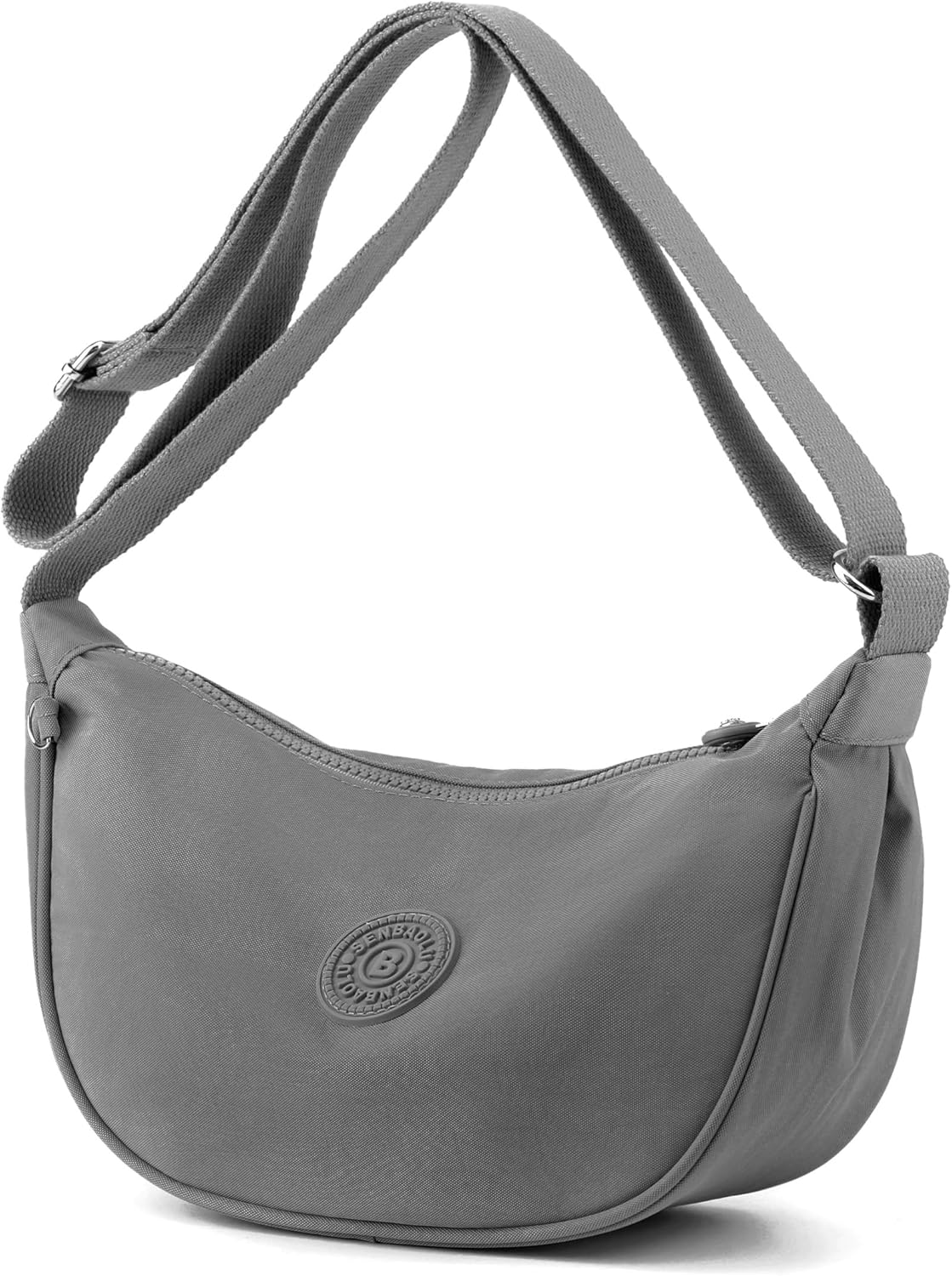 Borsa a tracolla Kommodum in nylon con design a mezzaluna