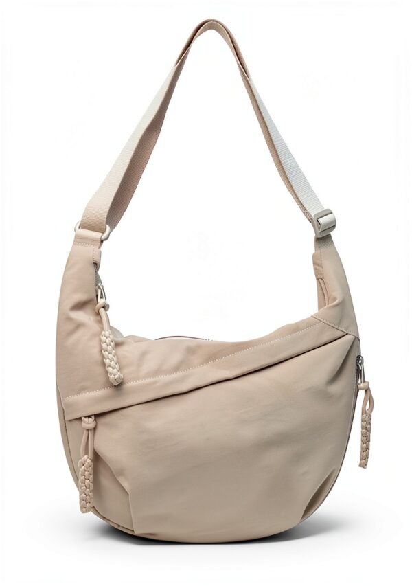 Borsa a spalla TYXHXTF beige donna mezzaluna tasche multiple-2