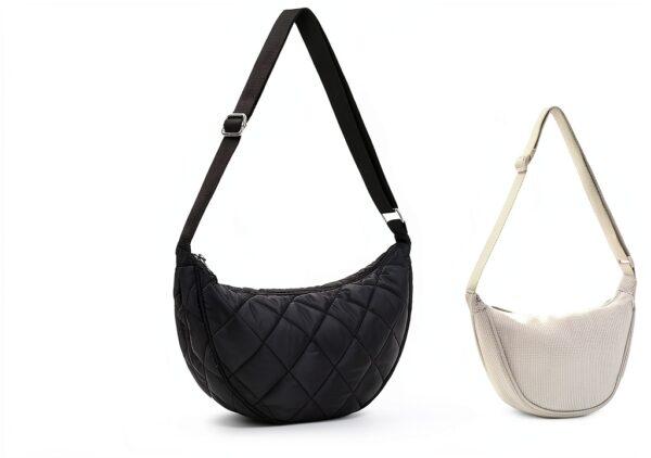 Borsa a spalla donna Micmores nylon impermeabile elegante-4