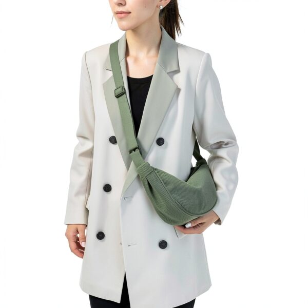 Borsa a spalla donna DKIIL NOIYB tessuto velluto design-3