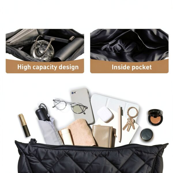 Borsa a mezzaluna GoPaw nylon tracolla regolabile donna-4