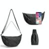 Borsa a mezzaluna GoPaw nylon tracolla regolabile donna-1