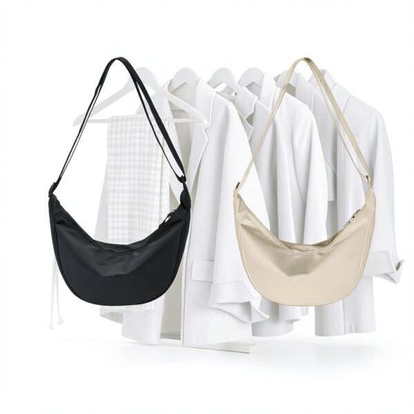 Borsa a tracolla Borisca donna nylon impermeabile marsupio-3