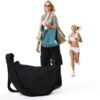 Borsa a tracolla nylon impermeabile regolabile unisex adulto-4