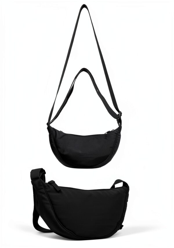 Borsa a tracolla nylon impermeabile regolabile unisex adulto-2