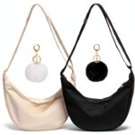Borsa a tracolla Borisca donna nylon impermeabile marsupio-0