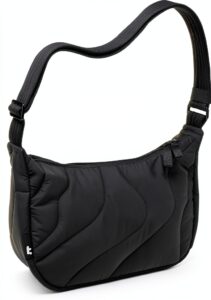Borsa Tracolla Donna Tomtoc Puffy Verde Nero Bianco Marrone-0
