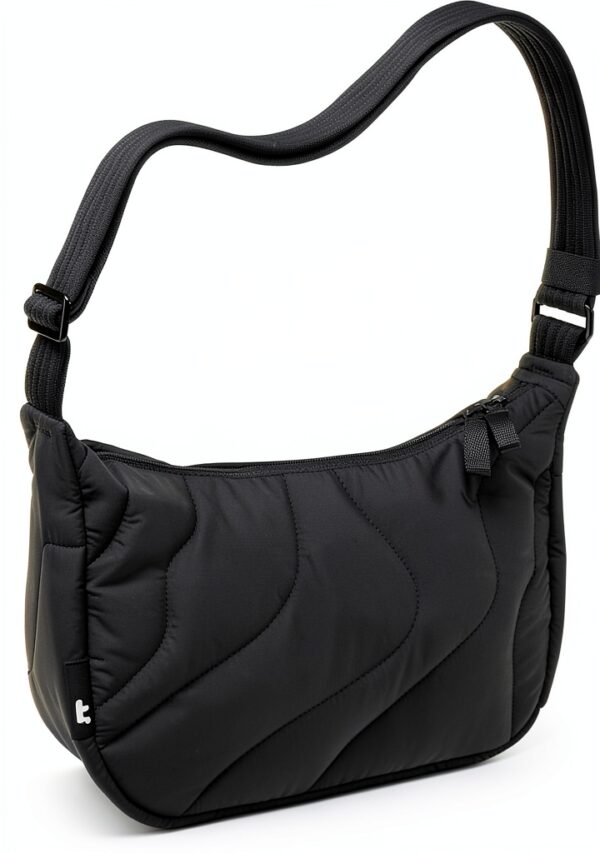 Borsa Tracolla Donna Tomtoc Puffy Verde Nero Bianco Marrone-0