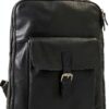 Zaino in pelle Nero Gusti Unisex 8x43x35 cm Elegante e Resistente-0