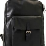 Zaino in pelle Nero Gusti Unisex 8x43x35 cm Elegante e Resistente-0