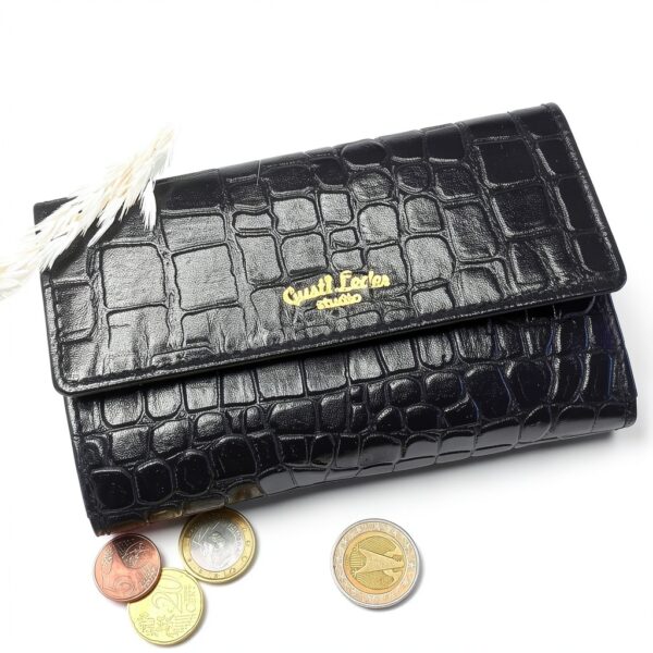 Portafogli donna Gusti Leder Nero RFID-9