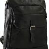 Zaino da Corriere in Pelle di Capra Unisex 32,5x40 cm Elegante-0