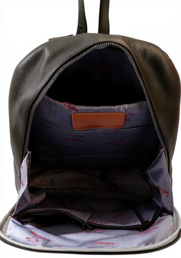Zaino in pelle Nero Gusti Unisex 8x43x35 cm Elegante e Resistente-3