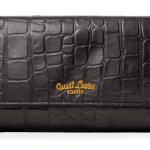 Portafogli donna Gusti Leder Nero RFID-0
