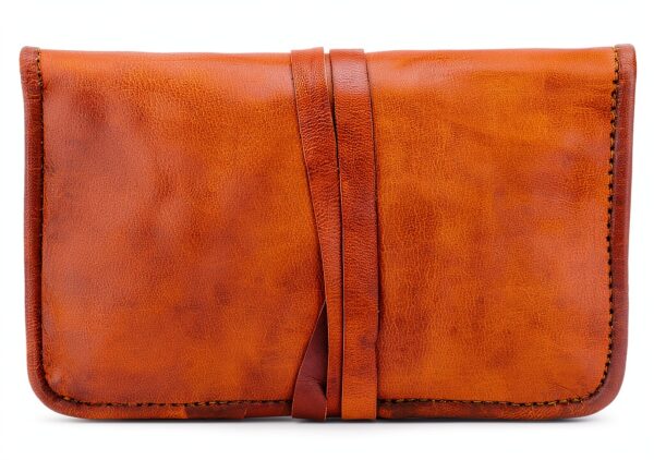 Gusti Leder nature Pochette tabacco Bradley pelle Marrone/Bianco A2-6
