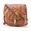 Urban Leather Borsa Tracolla Donna Pelle Marrone Vintage 20x25x8 cm-4