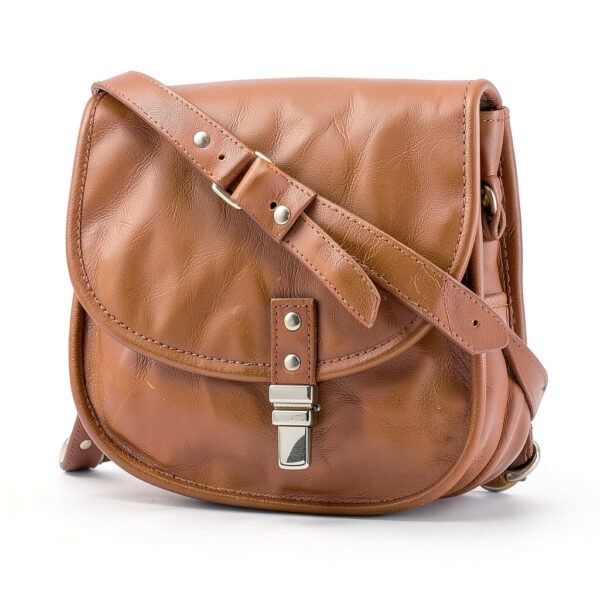 Urban Leather Borsa Tracolla Donna Pelle Marrone Vintage 20x25x8 cm-4