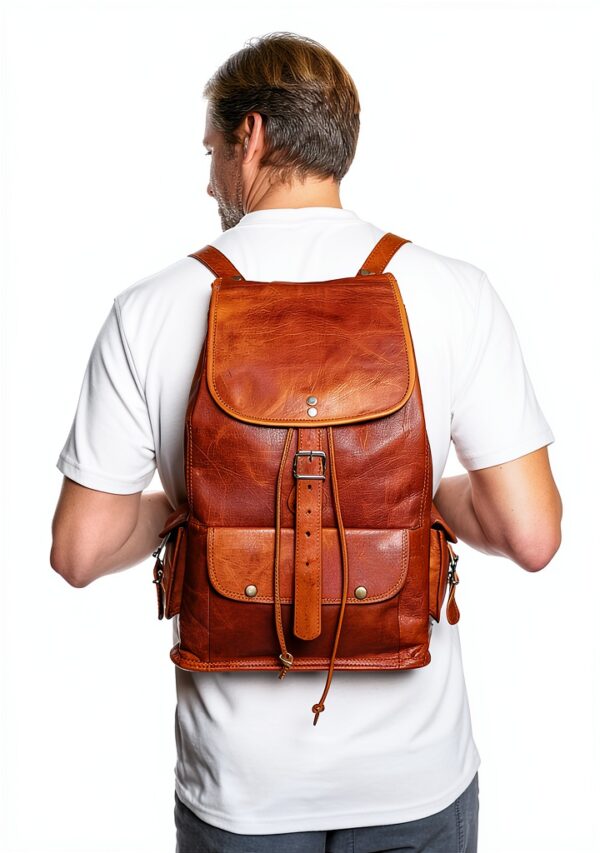 Zaino in Pelle di Capra Elegante – Modello 15 – 109,95 €-7