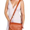 Urban Leather Borsa Tracolla Donna Pelle Marrone Vintage 20x25x8 cm-1