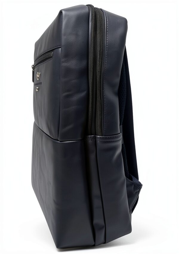 Zaino Monospalla Uomo Blu Nero - Fibbia Porta PC - Modello 124.90-1