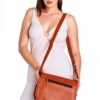Urban Leather Borsa Tracolla Donna Pelle Marrone Vintage 20x25x8 cm-2