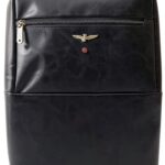 Zaino Monospalla Uomo Blu Nero - Fibbia Porta PC - Modello 124.90-0