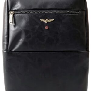 Zaino Monospalla Uomo Blu Nero - Fibbia Porta PC - Modello 124.90-0