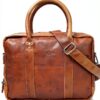 Borsa business in pelle Miele Marrone Valigetta 2B59-20-2wp-0