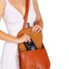 Urban Leather Borsa Tracolla Donna Pelle Marrone Vintage 20x25x8 cm-3