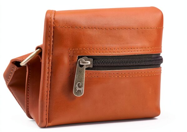 Urban Leather Borsa Tracolla Donna Pelle Marrone Vintage 20x25x8 cm-6